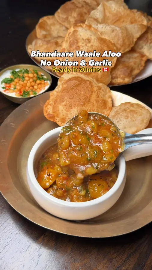 Bhandaare Waale Aloo (No Onion Garlic)