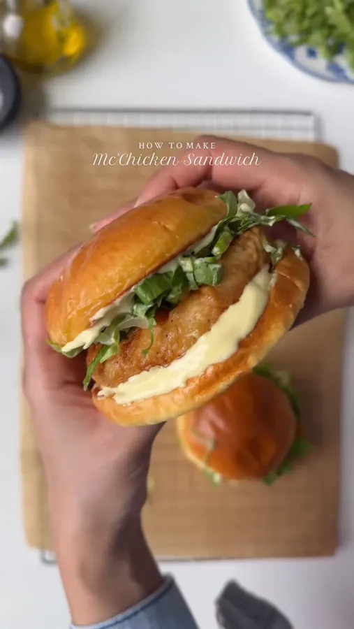 Homemade McChicken Sandwich