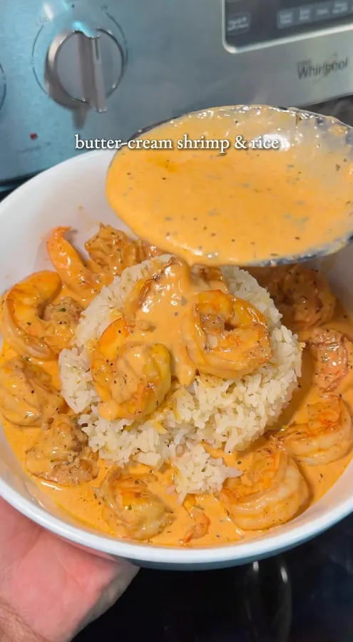 Butter-Cream Shrimp and Rice