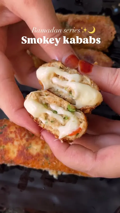 Smoky Cheese Chicken Kababs